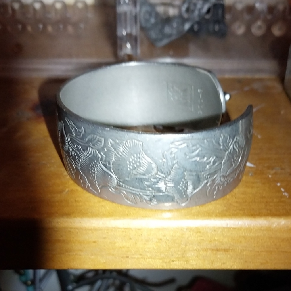 Vintage Engraved Cuff Bracelet